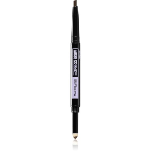 MAYBELLINE NEW YORK Express Brow Satin Duo creion pentru sprâncene pulbere duo culoare 01 - Dark Blonde-ro