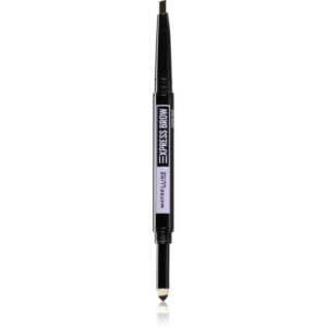 MAYBELLINE NEW YORK Express Brow Satin Duo creion pentru sprâncene pulbere duo culoare 04 - Dark Brown-ro