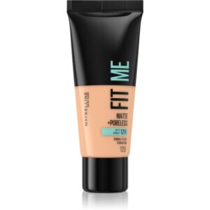 MAYBELLINE NEW YORK Fit Me! Matte+Poreless machiaj mat pentru piele normală și grasă culoare 120 Classic Ivory 30 ml-Țena