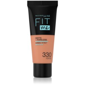 MAYBELLINE NEW YORK Fit Me! Matte+Poreless machiaj mat pentru piele normală și grasă culoare 330 Toffee 30 ml-ro