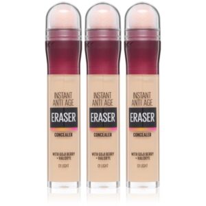 MAYBELLINE NEW YORK Instant Anti Age Eraser corector lichid cu aplicator de burete ambalaj economic culoare 01 Light-Țena