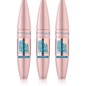 MAYBELLINE NEW YORK Lash Sensational mascara waterproof 3x9.4 ml-ro