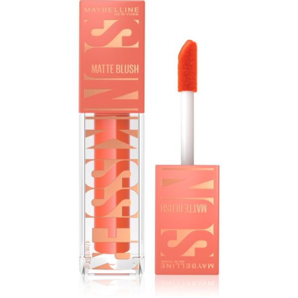 MAYBELLINE NEW YORK Sunkisser Matte fard de obraz lichid cu efect matifiant culoare 34 Peachy Quench 4.7 ml-Țena