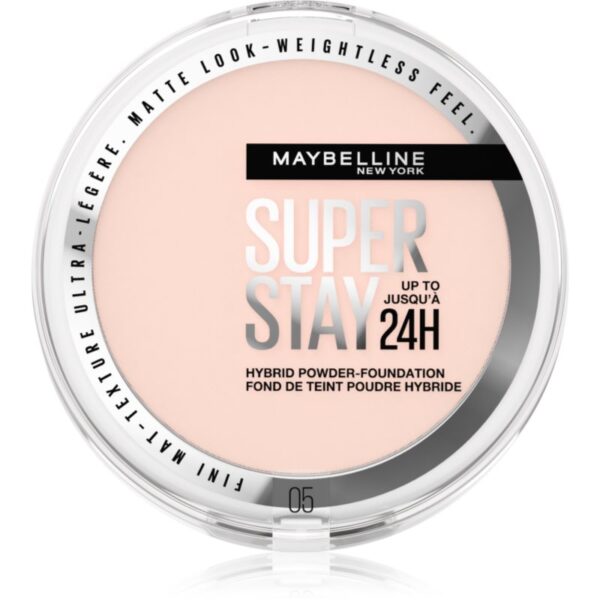 MAYBELLINE NEW YORK SuperStay 24H Hybrid Powder-Foundation pudra compacta pentru un aspect mat culoare 05 9 g-ro