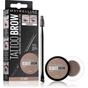 MAYBELLINE NEW YORK Tattoo Brow pomadă din gel pentru sprâncene culoare 01 Taupe 3.5 ml-ro