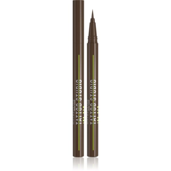 MAYBELLINE NEW YORK Tattoo Liner Ink Pen eyeliner în fix culoare Brown 1 ml-ro