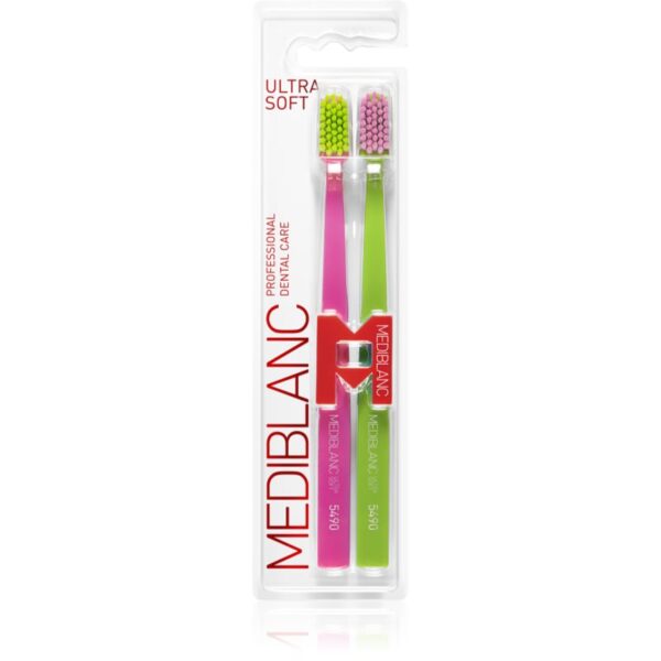 MEDIBLANC 5490 Ultra Soft periuțe de dinți ultra moale Pink