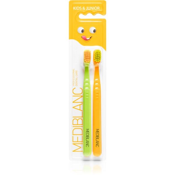 MEDIBLANC KIDS & JUNIOR Ultra Soft periuta de dinti pentru copii ultra moale Green