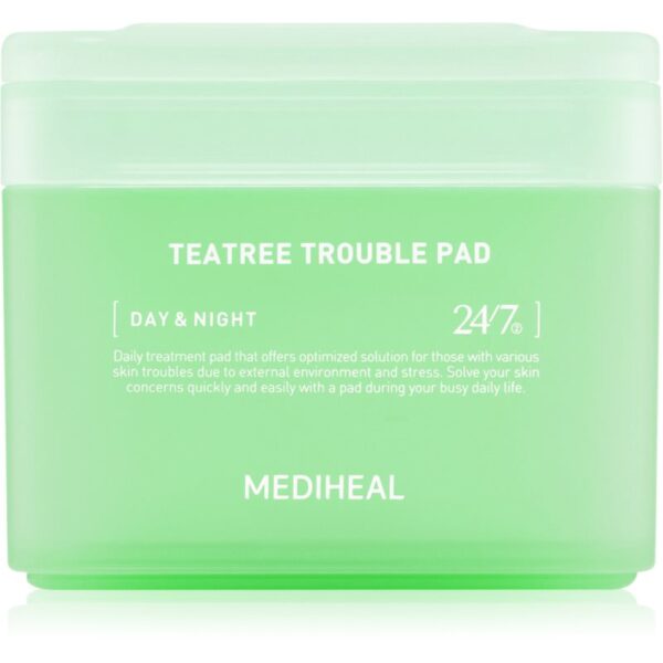MEDIHEAL Teatree Trouble Pad dischete de tonifiere cu efect calmant 100 buc-Țena