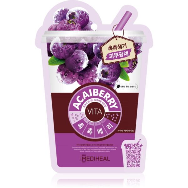 MEDIHEAL Vita Mask Acaiberry masca pentru celule cu efect de întărire 20 ml-Țena