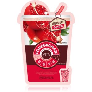 MEDIHEAL Vita Mask Pomegranate mască textilă hidratantă cu colagen 20 ml-Țena