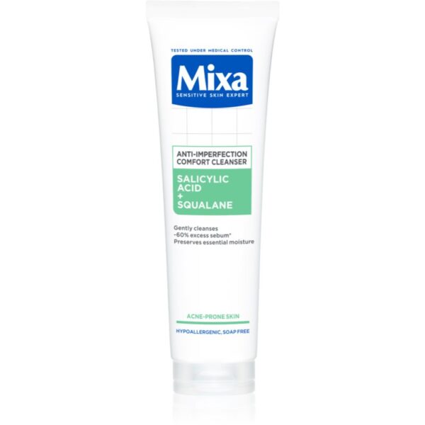 MIXA Anti-Imperfection Comfort Cleanser gel de curatare facial impotriva imperfectiunilor pielii cauzate de acnee 150 ml-ro