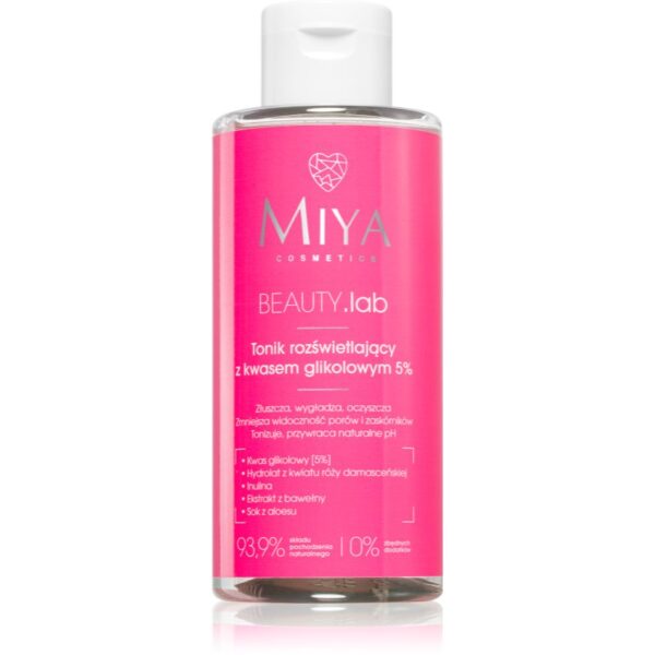 MIYA Cosmetics BEAUTY.lab solutie tonica cu efect de iluminare 150 ml-ro