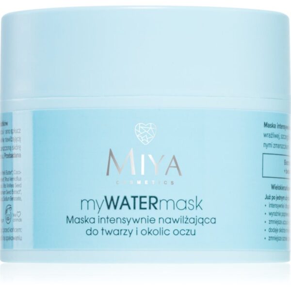 MIYA Cosmetics myWATERmask masca pentru hidratare intensa pentru fata si zona ochilor 50 ml-ro