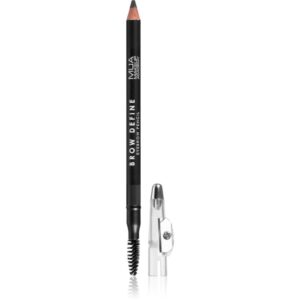 MUA Makeup Academy Brow Define creion de sprancene de lunga durata cu pensula culoare Grey 1