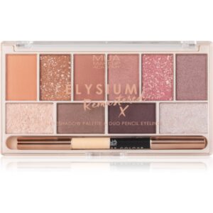 MUA Makeup Academy Elysium Remastered Paleta ochi umbre cu 10 nuante duo 17 g-ro