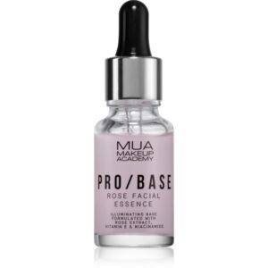 MUA Makeup Academy PRO/BASE Rose baza de machiaj iluminatoare cu extracte de trandafiri salbatici 15 ml-ro