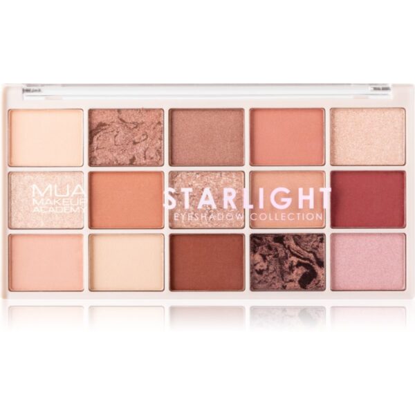 MUA Makeup Academy Professional 15 Shade Palette paletă cu farduri de ochi culoare Starlight 12 g-ro