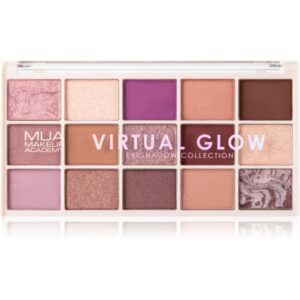 MUA Makeup Academy Professional 15 Shade Palette paletă cu farduri de ochi culoare Virtual Glow 12 g-ro