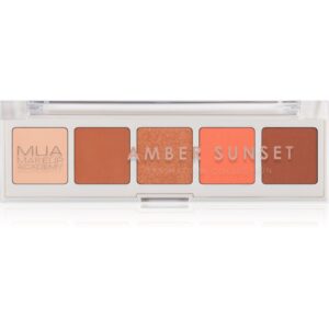 MUA Makeup Academy Professional 5 Shade Palette paletă cu farduri de ochi culoare Amber Sunset 3