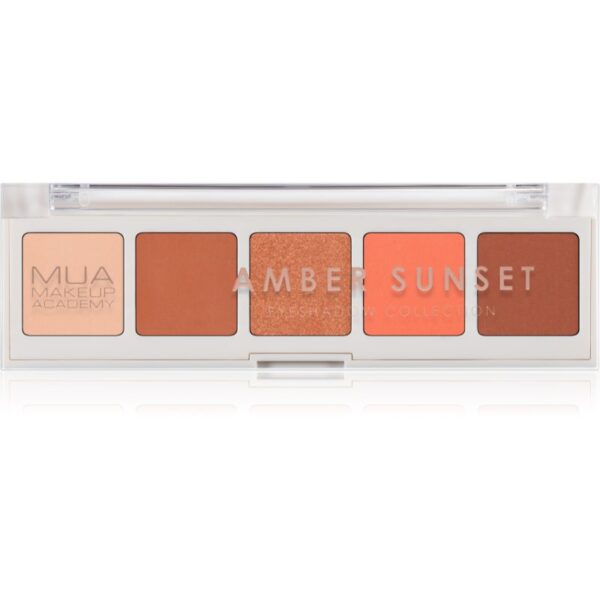 MUA Makeup Academy Professional 5 Shade Palette paletă cu farduri de ochi culoare Amber Sunset 3