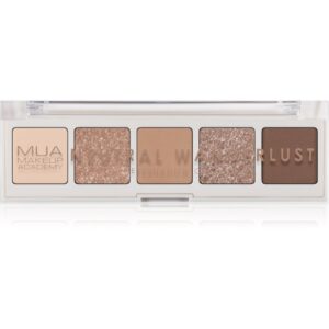 MUA Makeup Academy Professional 5 Shade Palette paletă cu farduri de ochi culoare Neutral Wanderlust 3