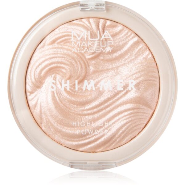 MUA Makeup Academy Shimmer Pudra compacta ce ofera luminozitate culoare Pink Shimmer 8 g-ro
