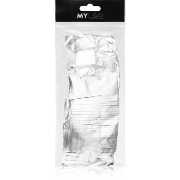 MYLAQ Foil Nails Wraps dizolvant pentru lacul de unghii 50 buc-ro