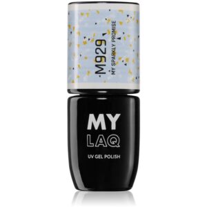 MYLAQ UV Gel Polish My Promise lac de unghii sub forma de gel culoare My Sparkly Promise 5 ml-Țena