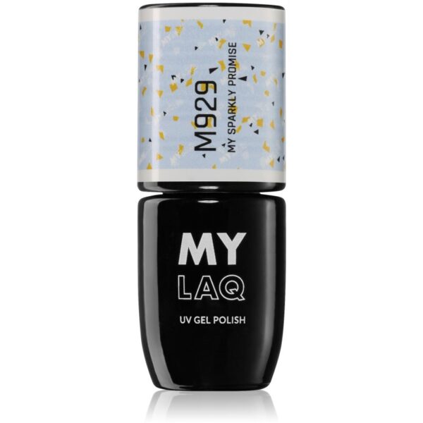 MYLAQ UV Gel Polish My Promise lac de unghii sub forma de gel culoare My Sparkly Promise 5 ml-Țena