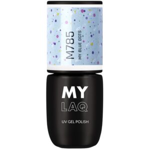 MYLAQ UV Gel Polish lac de unghii sub forma de gel culoare My Blue Dots 5 ml-ro