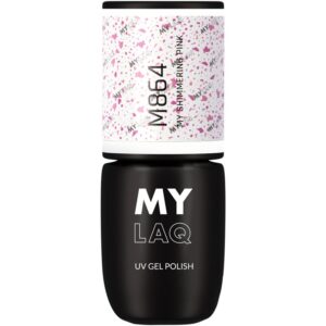 MYLAQ UV Gel Polish lac de unghii sub forma de gel culoare My Shimmering Pink 5 ml-ro
