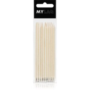 MYLAQ Wooden Sticks cuticule din lemn de presa 10 buc-Țena