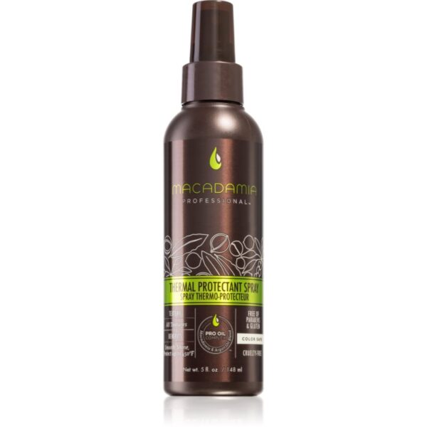 Macadamia Natural Oil Thermal Protectant ulei de par spray pentru par intins 148 ml-Țena