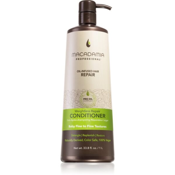 Macadamia Natural Oil Weightless Repair balsam light cu efect de hidratare 1000 ml-ro