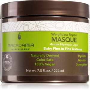 Macadamia Natural Oil Weightless Repair masca regeneratoare pentru toate tipurile de păr 222 ml-Țena