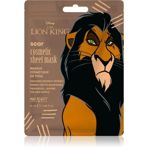 Mad Beauty Lion King Scar mască textilă hidratantă 25 ml-ro