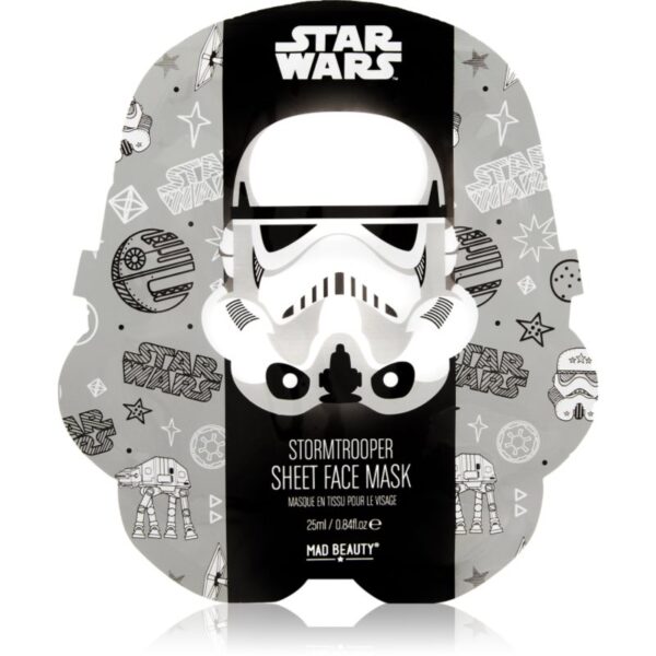 Mad Beauty Star Wars Storm Trooper mască textilă hidratantă cu extracte de ceai verde 25 ml-ro
