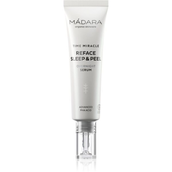 Mádara Time Miracle Reface Sleep & Peel serum cu textură de peeling pentru noapte cu efect de intinerire 30 ml-ro
