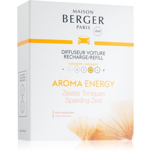 Maison Berger Paris Aroma Energy parfum pentru masina Refil (Sparkling Zest) 2x17 g-ro