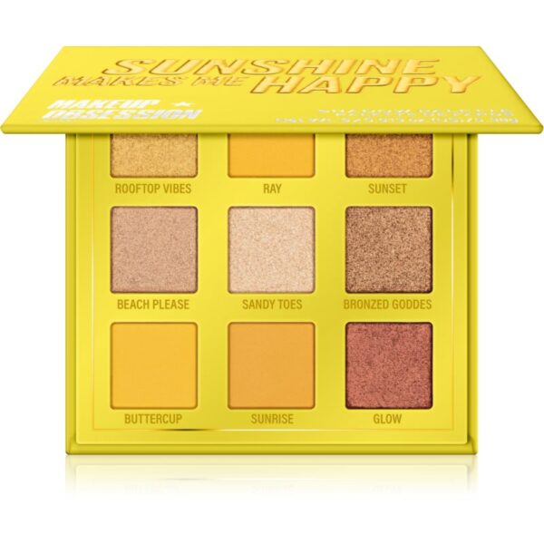 Makeup Obsession Mini Palette paletă cu farduri de ochi culoare Sunshine Makes Me Happy 0