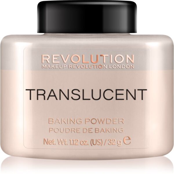 Makeup Revolution Baking Powder pudra culoare Translucent 32 g-ro