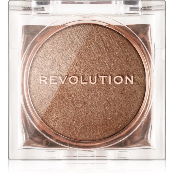 Makeup Revolution Beam Bright Pudra compacta ce ofera luminozitate culoare Bronze Baddie 2