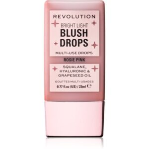Makeup Revolution Bright Light Blush Drops fard de obraz lichid culoare Pink Rosie 23 ml-ro