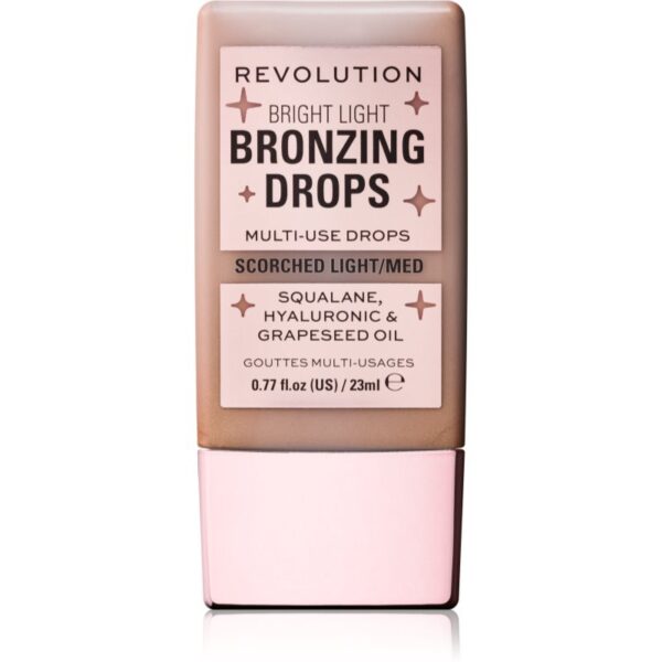 Makeup Revolution Bright Light Bronzing Drops crema bronzanta culoare Bronze Scorched 23 ml-ro