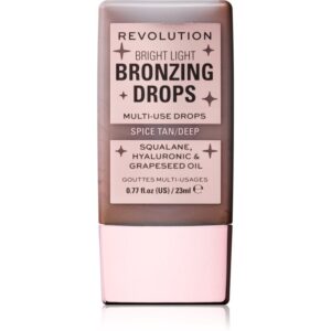 Makeup Revolution Bright Light Bronzing Drops crema bronzanta culoare Deep Bronze Spice 23 ml-ro