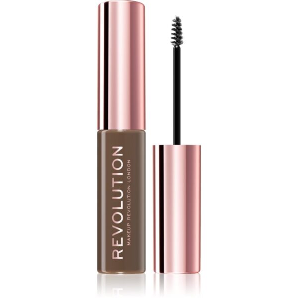 Makeup Revolution Brow Fixer gel pentru sprancene culoare Ash Brown 6 ml-ro