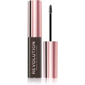 Makeup Revolution Brow Fixer gel pentru sprancene culoare Dark Brown 6 ml-Țena