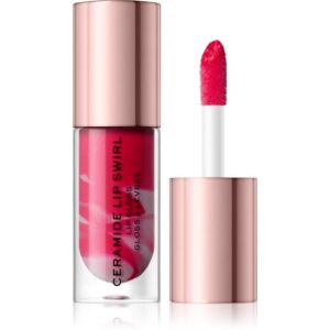 Makeup Revolution Ceramide Swirl lip gloss hidratant culoare Bitten Red 4
