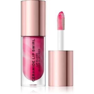 Makeup Revolution Ceramide Swirl lip gloss hidratant culoare Sweet Soft Pink 4